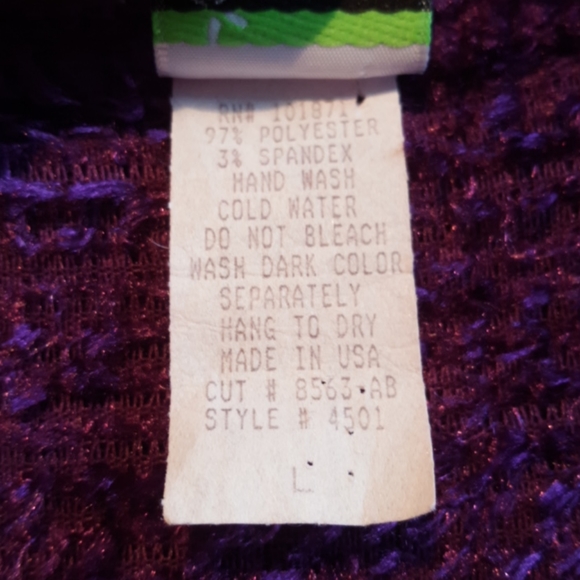 ORANGE USA ♡ Truly Gorgeous Vintage Extremely Soft Purple Knit Sleeveless Top L - Picture 14 of 14